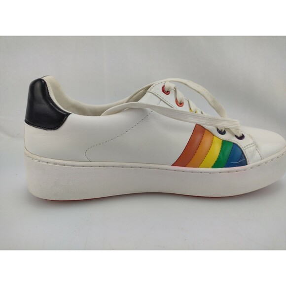 MICHAEL Michael Kors Poppy Lace Up Rainbow Sneakers 9.5 M - Picture 3 of 12